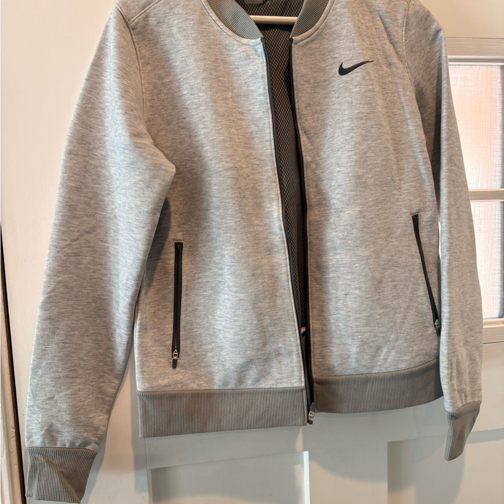 Nike Black and White Golf Bomber Jacket
